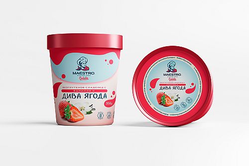 Безглутенов сладолед с ВАНИЛИЯ И ДИВА ЯГОДА