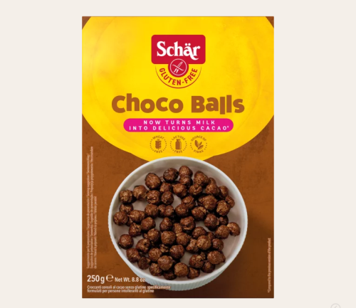 Безглутенова зърнена закуска SCHAR CHOCO BALLS