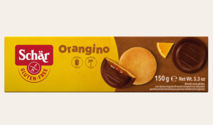 Безглутенови бисквити с портокалов пълнеж SCHAR ORANGINO