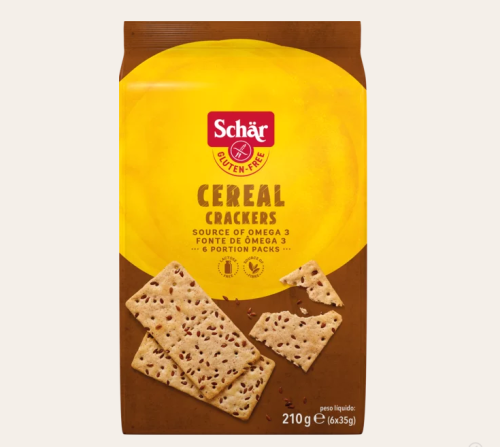 Безглутенови крекери SCHAR CEREAL CRACKERS Безглутенови крекери SCHAR CEREAL CRACKERS